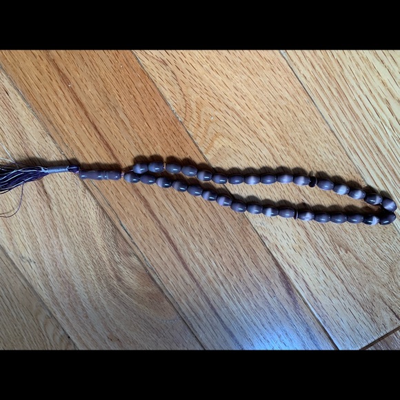 Prayer beads rosary purple stone new - Picture 4 of 8